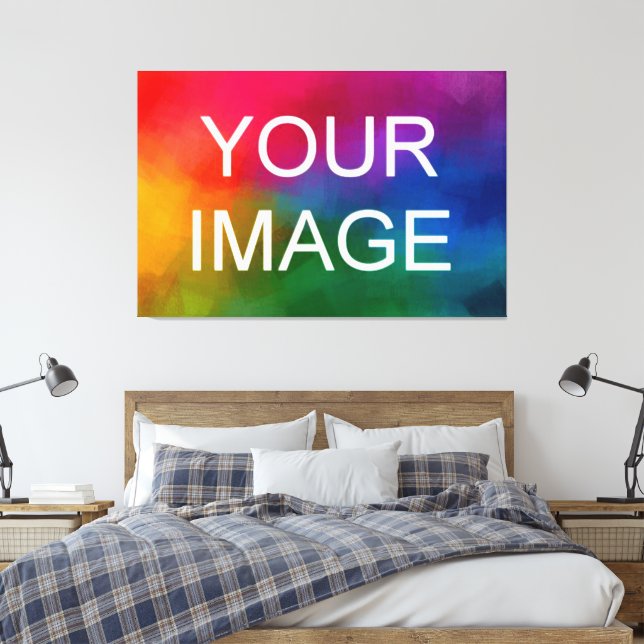 Toile Image personnalisée Photo Logo HQ Budget Large (Insitu(Chambre))