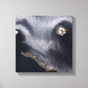 Toile Image satellite de l'île de Semisopochnoi