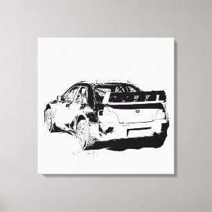 Toile Image vectorielle Rallye Subaru Impreza Wrx Sti