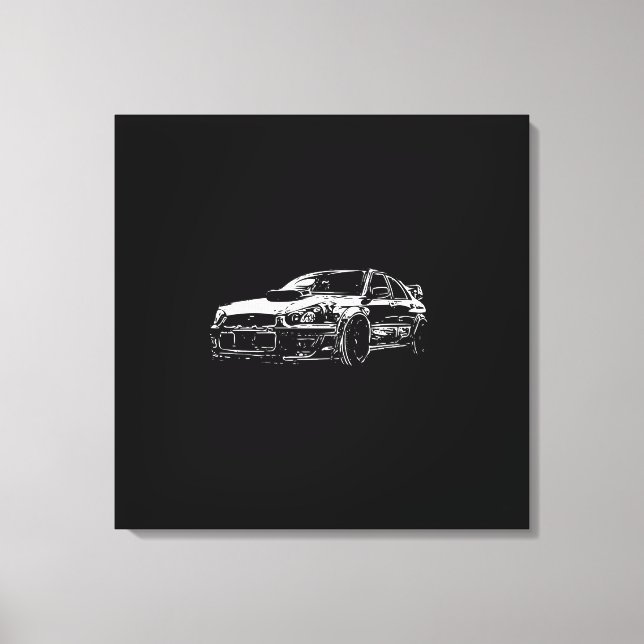 Toile Image vectorielle Subaru Impreza Wrx Sti (Recto)