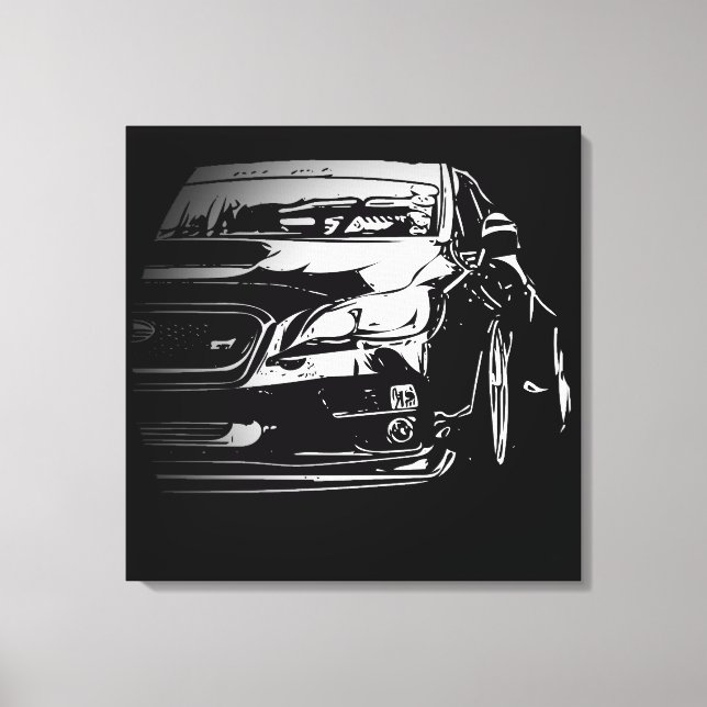 Toile Image vectorielle Subaru Impreza Wrx Sti (Recto)