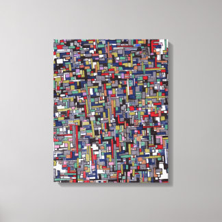 Toile Images Abstraites : Cyber Pop Abstrait Fractal