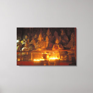 Toile Images de lamas au monastère de Sara, Lhasa,