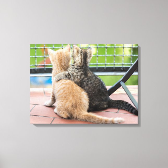 Toile Images Getty | Deux chatons sur un balcon (Recto)