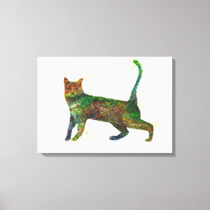 Toile Imaginaire abstrait de chat