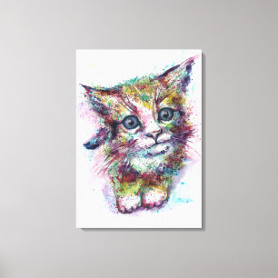 Toile Imaginaire abstrait de chats