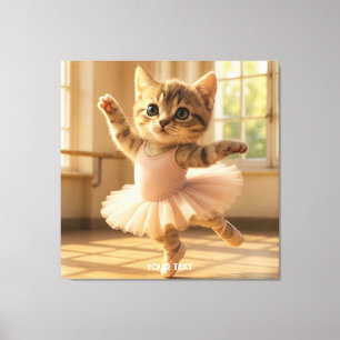Toile Imaginaire Cute Kitten Petite Ballerina