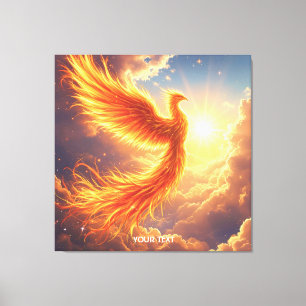 Toile Imaginaire Flamme mignonne Phoenix augmente