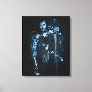 Toile Imaginaire Guerrier Médiéval En Armure Illustratio