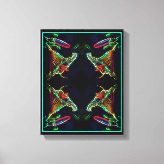 Toile Imaginaire Lily Abstrait Flower Art (Recto)