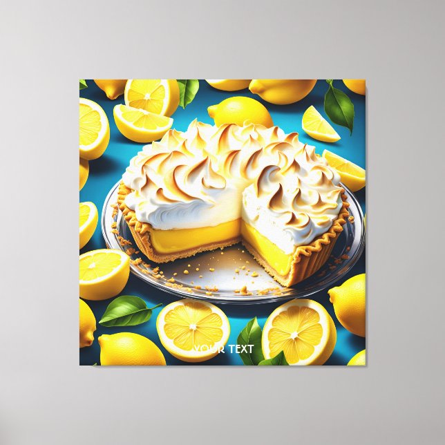 Toile Imaginaire Mignonne Vivid Citron Meringue Pie (Recto)