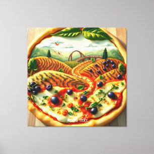 Toile Imaginaire Mignonne Whimsical Paysage Italien