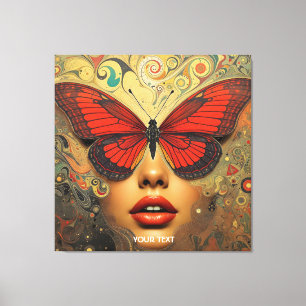 Toile Imaginaire Mignons Papillons Abstraits yeux