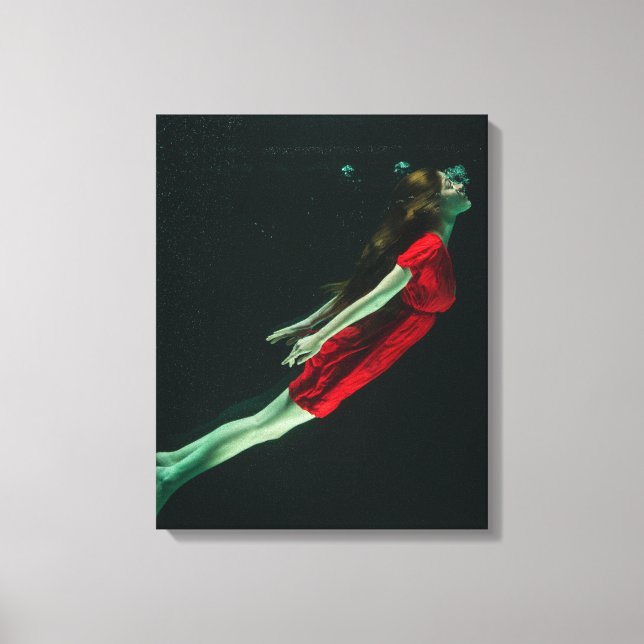 Toile Imaginaire photographique pour filles nageant sous (Recto)