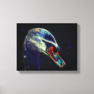 Toile Imaginaire Swan Art animal Abstrait