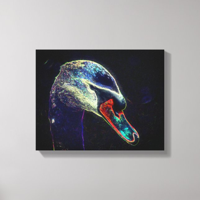 Toile Imaginaire Swan Art animal Abstrait (Recto)