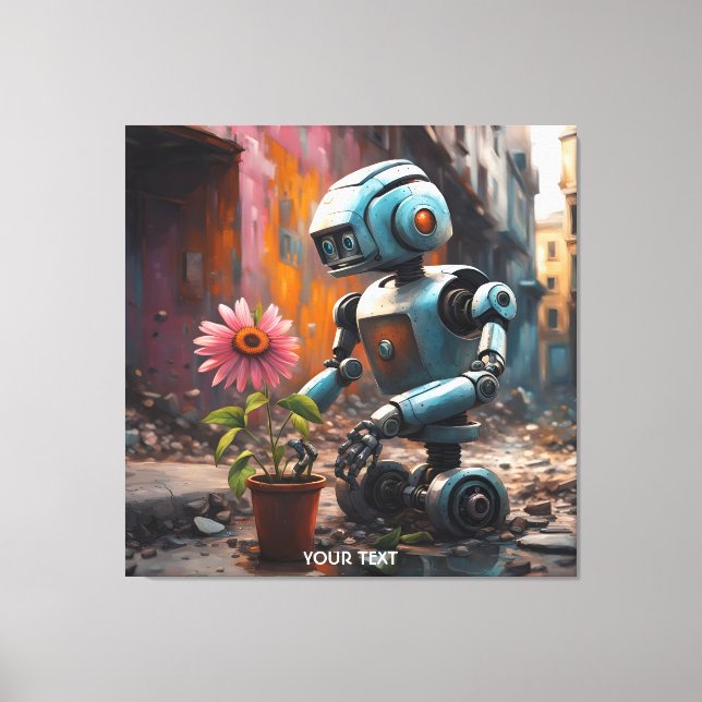 Toile Imaginaire Vive Robot City Flower (Recto)
