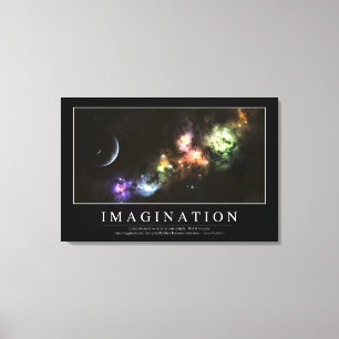 Toile Imagination : Citation inspirée