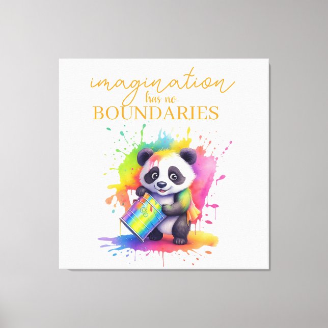 Toile Imagination Has No Boundaries — Kids’ Room Poster (Recto)