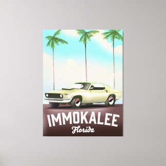 Toile Immokalee Florida Supercar affiche voyage