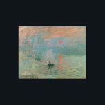 Toile Impression, Soleil Levant par Claude Monet 1872<br><div class="desc">Impression,  Sunrise (Impression,  Soleil levant) est un tableau de Claude Monet. Il a donné naissance au nom du mouvement impressionniste. Cette oeuvre est du domaine public dans les pays dont la durée de vie de l'auteur est inférieure ou égale à 80 ans.</div>