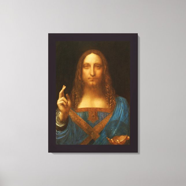 TOILE IMPRIMANTE D'ART FINE SALVATOR MUNDI (Recto)