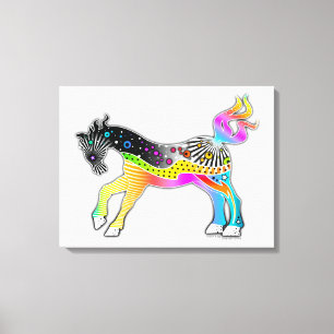 Toile IMPRIMANTE DE CANVAS 18"X24" - Pop Art HORSE