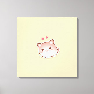 Toile Imprimantes d'animaux mignons