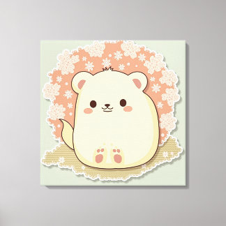 Toile Imprimantes d'animaux mignons