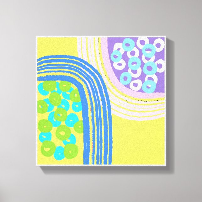 Toile Imprimantes d'art simple et jaune (Recto)