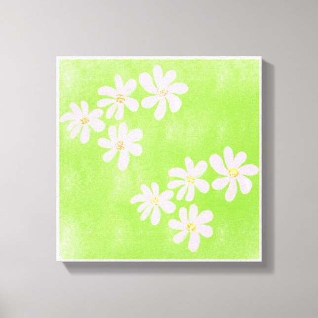 Toile Imprimantes d'art simple et vert (Recto)