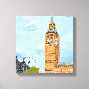 Toile Imprimé Big Ben Canvas Londres