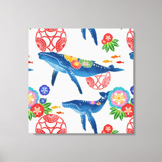 Toile imprimé d'art motif à l'okinawan bingata