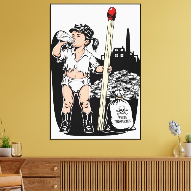 Toile Imprimé de Bébé Fille Victorienne - Thème Amusant  (Insitu(Salon))
