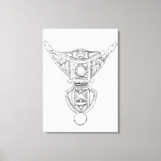 Toile imprimé tribal marocain Berbère 1