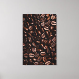 Toile imprimée haricots de café