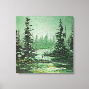 Toile Imprimer Ann Hayes Peinture Forêt Verte