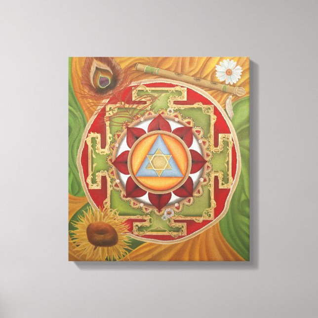 Toile Imprimer Krishna Yantra (Recto)