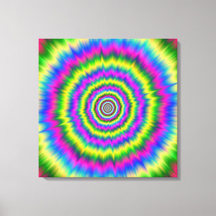 Toile Imprimer Neon Explosion