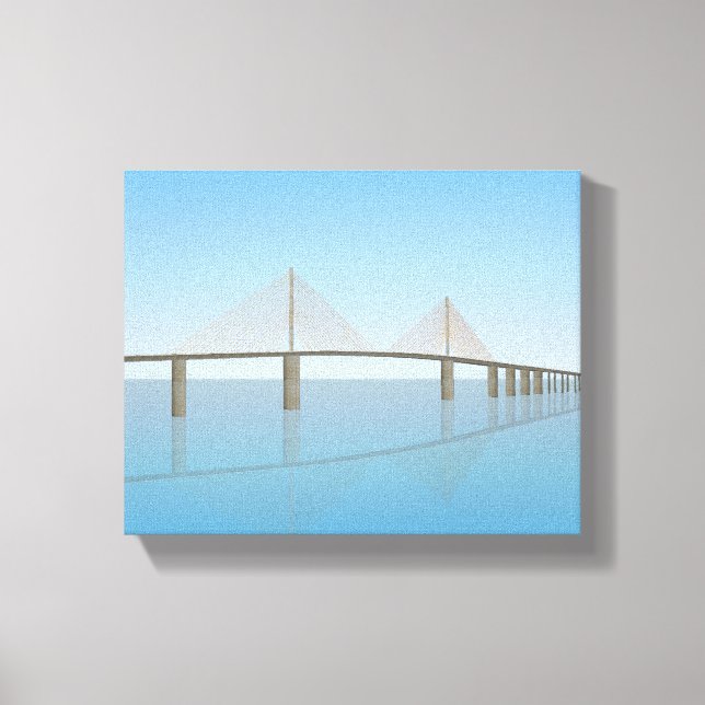Toile Imprimer : Pont Sunshine Skyway (Recto)