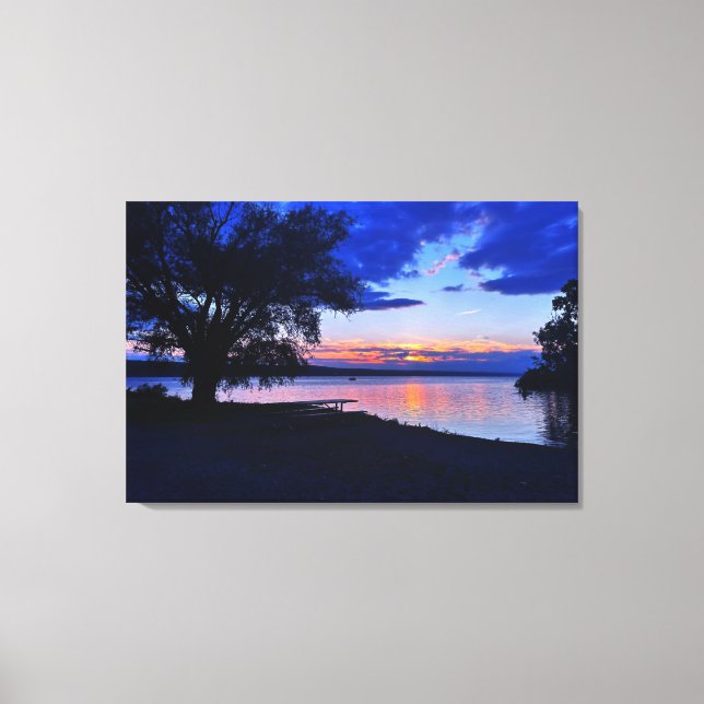 TOILE IMPRIMER STUART PARK CAYUGA LAKE CANVAS (Recto)