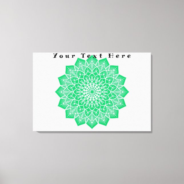 Toile Imprimer votre texte ici personnalisé Art étiré (Recto)