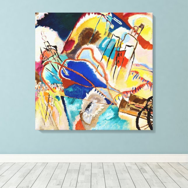 Toile Improvisation 30 (Canons) de Wassily Kandinsky (Insitu (Plancher de Bois))
