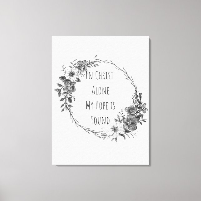 Toile In Christ Alone Canvas Print (Recto)