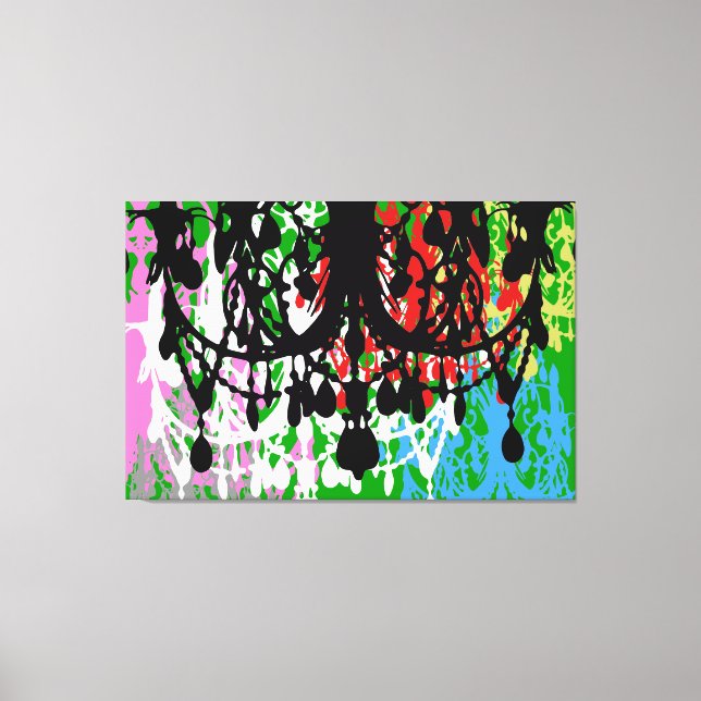 Toile In Love Chandelier XLARGE 60X40 (Plus D'Options) - (Recto)