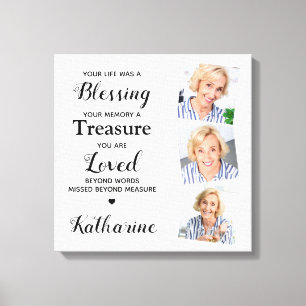 Toile In Love Memory Marble Memorial Keepsaké Photo