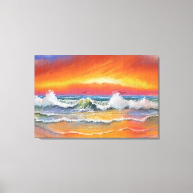 Toile Incandescence - Art aquarelle (Recto)