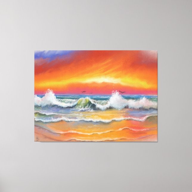 Toile Incandescence - Art aquarelle (Recto)