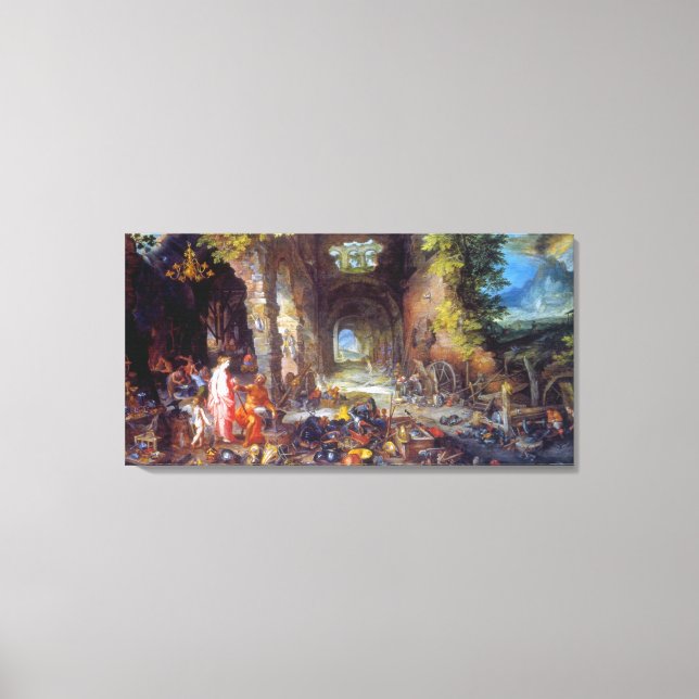 Toile Incendie, par Jan Brueghel l'Ancien (Recto)