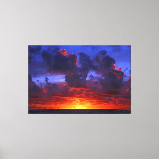Toile INCENDIE SOLEIL PACIFIQUE 40x60 (Recto)